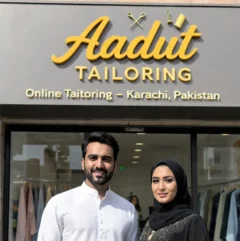 Aadut Online Tailoring & Stitching Services for Ladies and Gents – From Karachi, Pakistan to the World mainly in USA, UK, Dubai, Canada, Australia, Saudi Arab, Oman, Qatar, Kuwait, Bahrain.